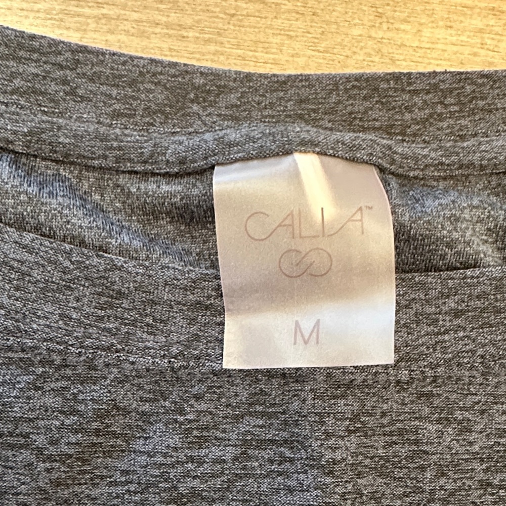 CALIA Dark Charcoal Gray Long Sleeve Top - Picture 2 of 7